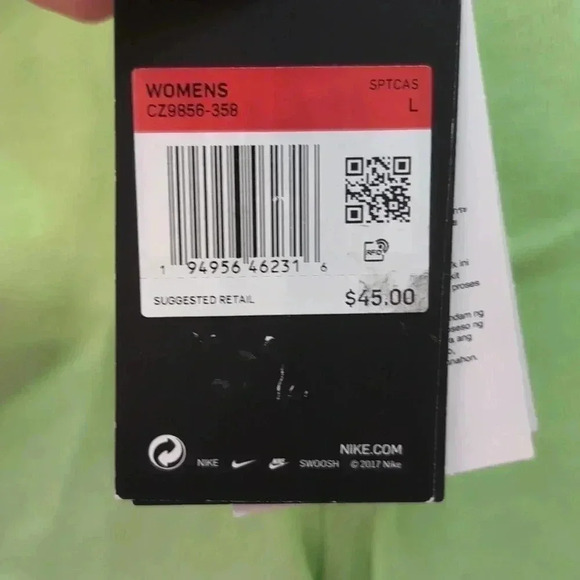 Nike Washed high rise shorts in neon green womens - Picture 6 of 9